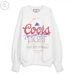 The Laundry Room Coors Light Sweatshirt XS Collab Super Bright Brand new